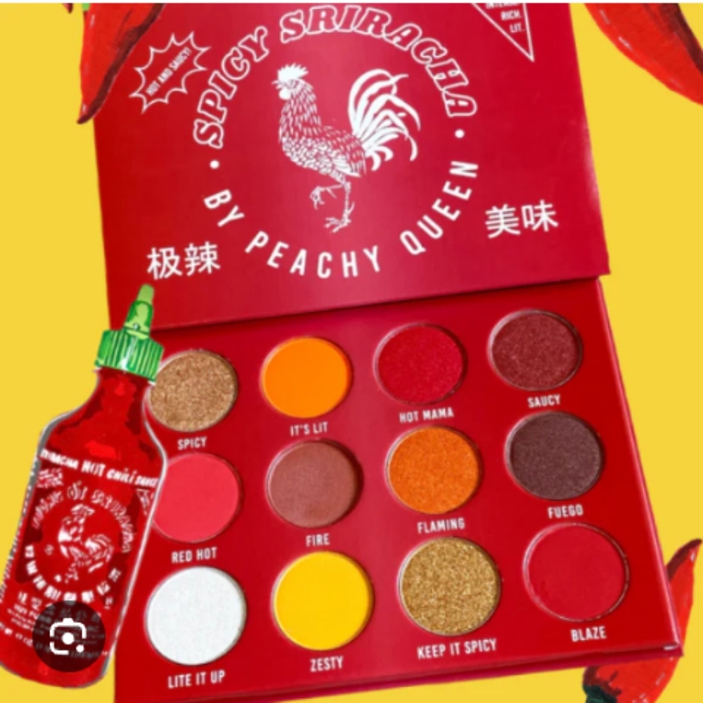 Spicy Sriracha Eyeshadow Palette By Peachy Queen Discontinued New